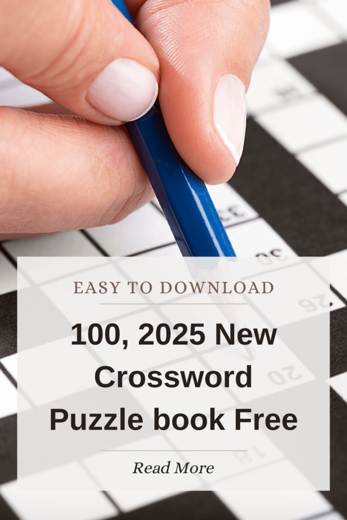 100, 2025 New Crossword Puzzle book Free