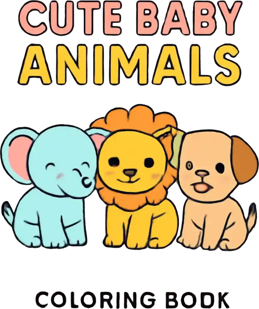 Free 50 Cute Baby Animals Coloring Pages for Toddlers