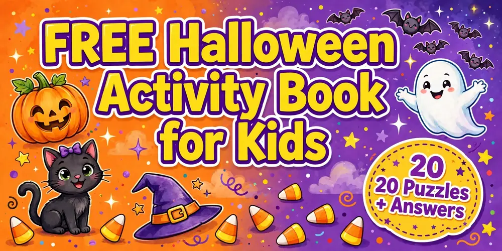 Free Printable Halloween Activity Book for Kids
