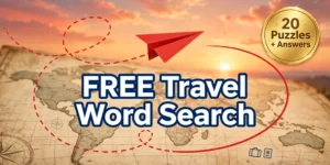 Free Printable Travel Word Search for Adults