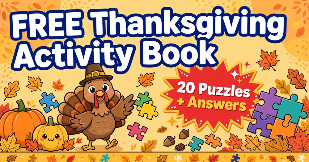 Free Thanksgiving Activity Book for Kids